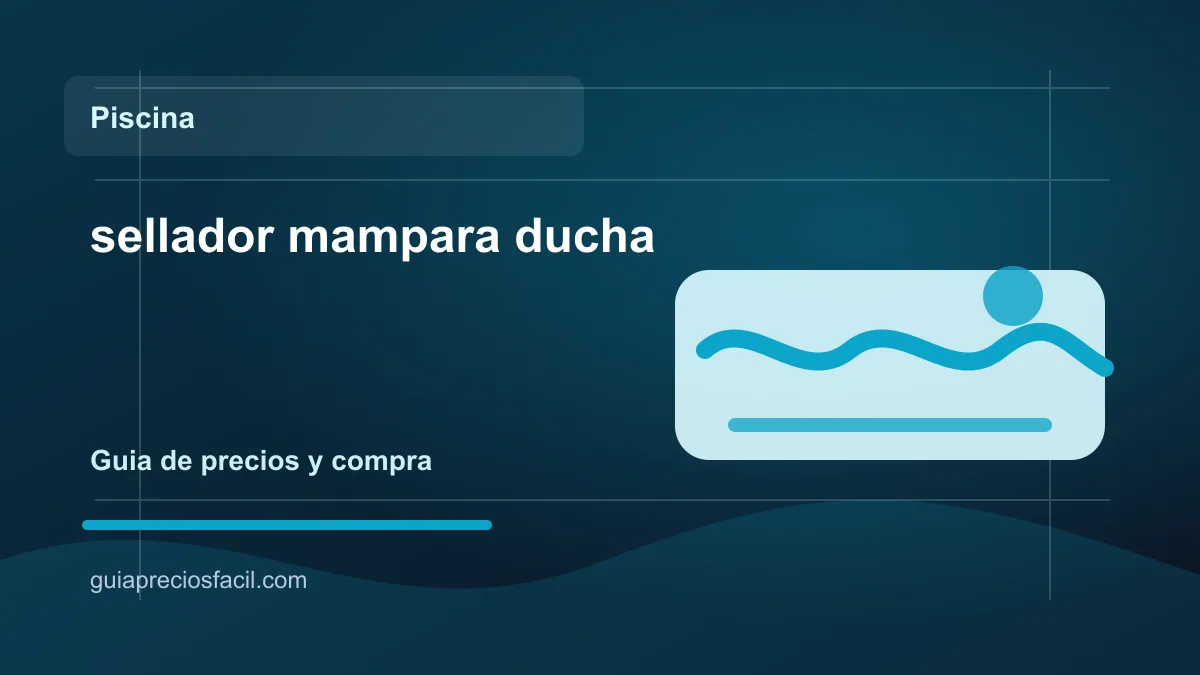 Sellador para mampara y plato de ducha